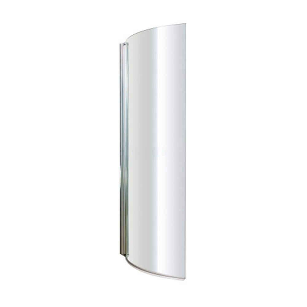 Nuie Curved P-Shaped Bath Screen 6mm | JTPickfords.com